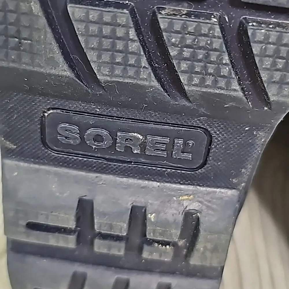 Sorel Flurry Toddler Blue Black Lined Snow Boots Kids Size 4